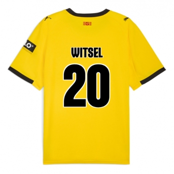 Billige Fotballdrakt Girona Axel Witsel #20 Replika Bortedrakt 2025-26 Kortermet